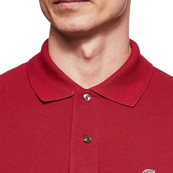 🐊NWT Lacoste Men's Short Sleeved Ribbed Collar Shirt - Picture 3 of 4